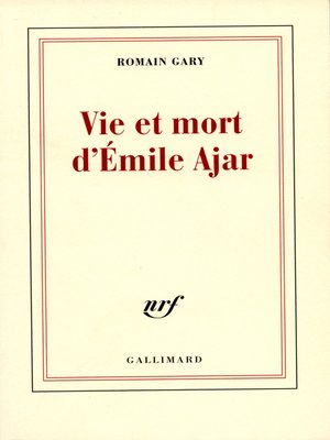 cover image of Vie et mort d'Émile Ajar
